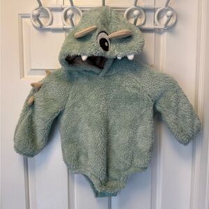 Cozy Green monster Kids One Piece Costume